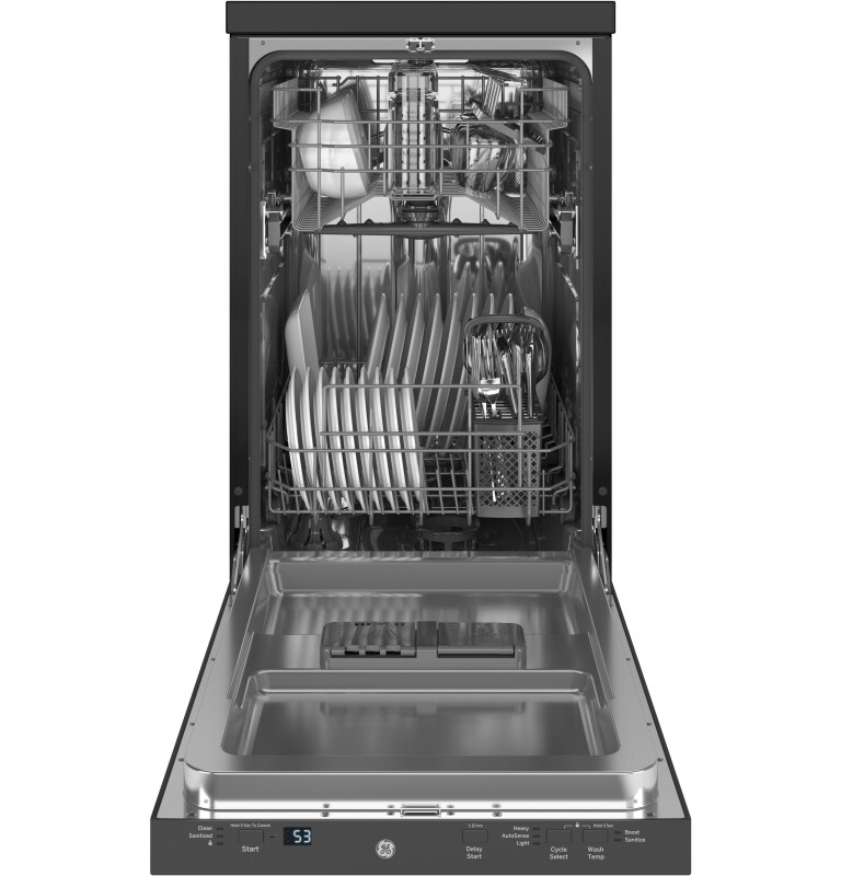 18" Stainless Steel Interior Portable Dishwasher with Sanitize Cycle view 2