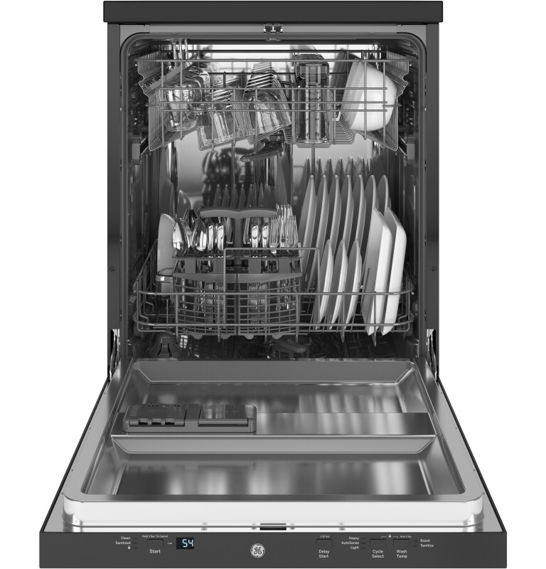 24" Stainless Steel Interior Portable Dishwasher with Sanitize Cycle view 2