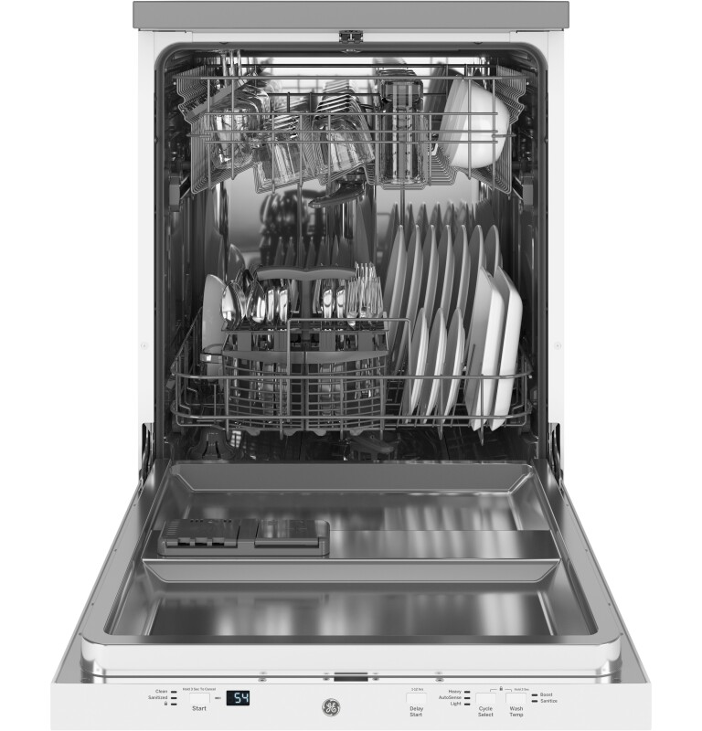 24" Stainless Steel Interior Portable Dishwasher with Sanitize Cycle view 2