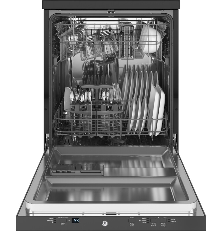 24" Stainless Steel Interior Portable Dishwasher with Sanitize Cycle view 2