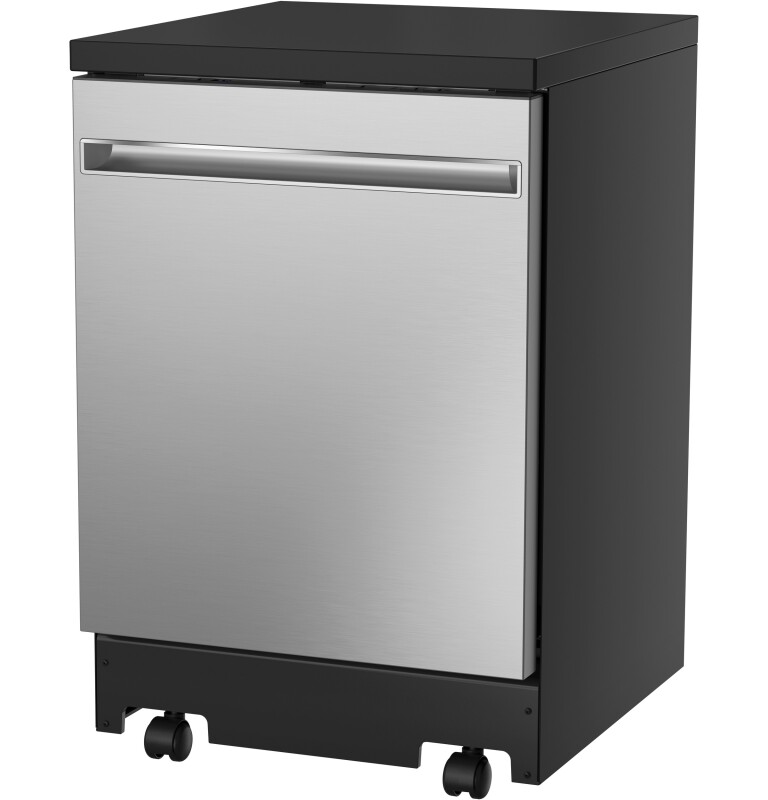 24" Stainless Steel Interior Portable Dishwasher with Sanitize Cycle view 4