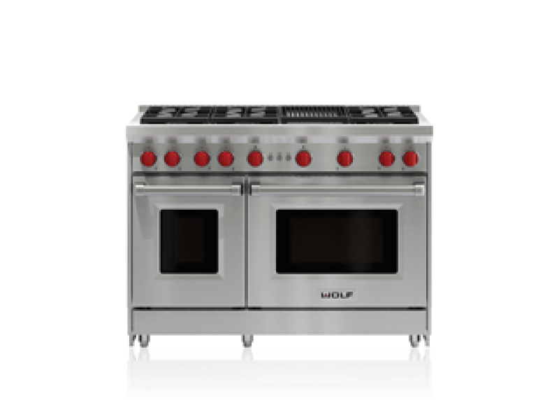 48" Gas Range - 6 Burners and Infrared Charbroiler GR486CLP