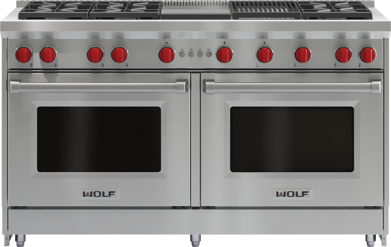 60" Gas Range - 6 Burners, Infrared Charbroiler and Infrared Griddle GR606CG