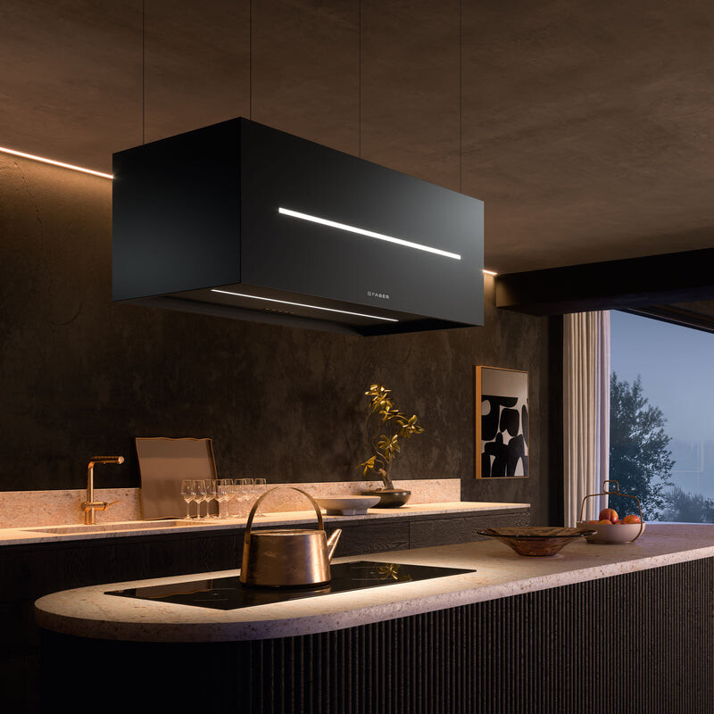 Graziosa Isola 31" Island Range Hood 600 CFM GRAZIS30BKV