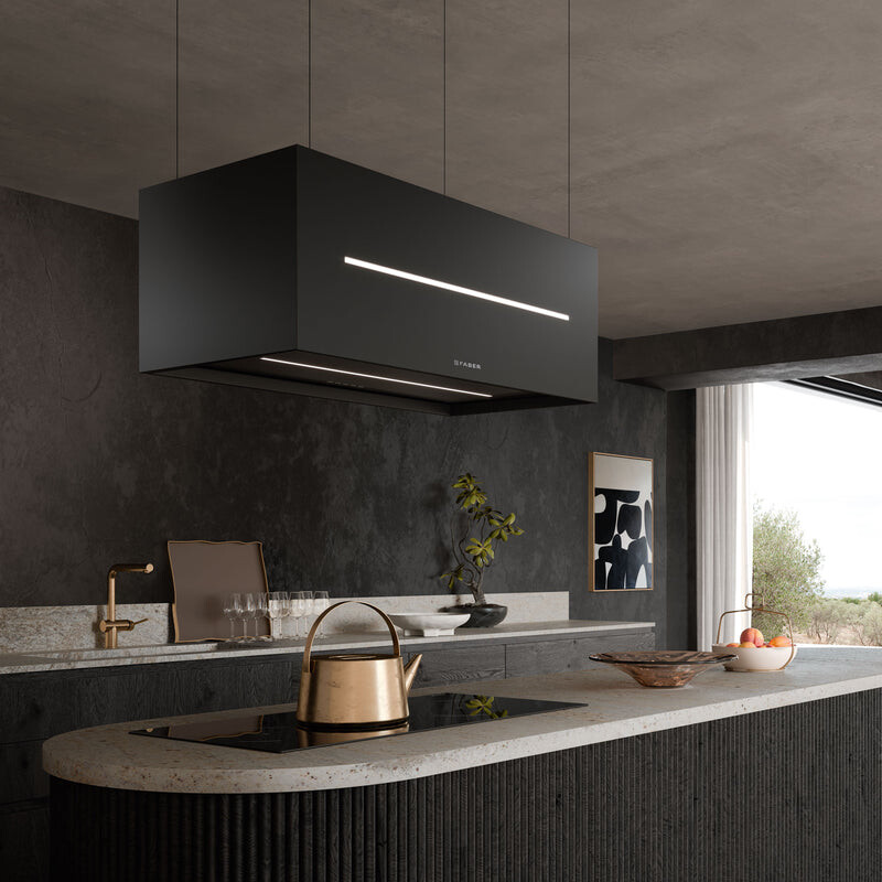 Graziosa Isola 31" Island Range Hood 600 CFM GRAZIS30BKV