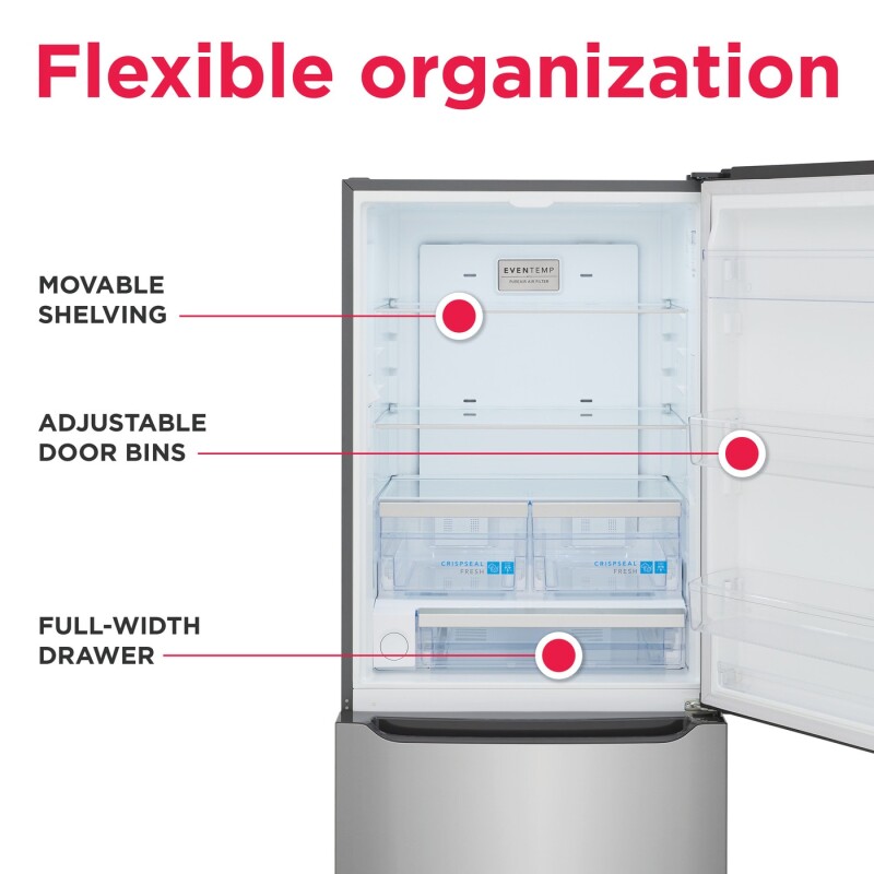 20 Cu. Ft. Standard-Depth Bottom Freezer Refrigerator view 6