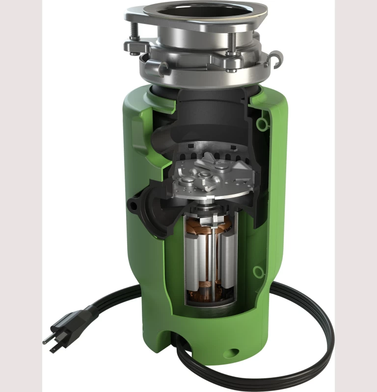 DISPOSALL 1/2 HP Disposall Green Continuous Feed Garbage Disposer Corded GREEN05P
