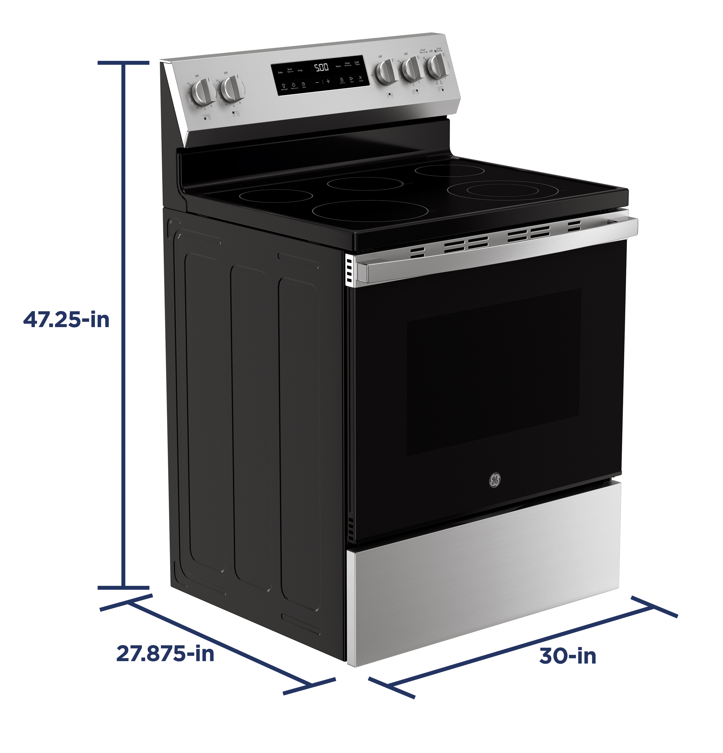30" Free-Standing Electric Range with Crisp Mode view 4
