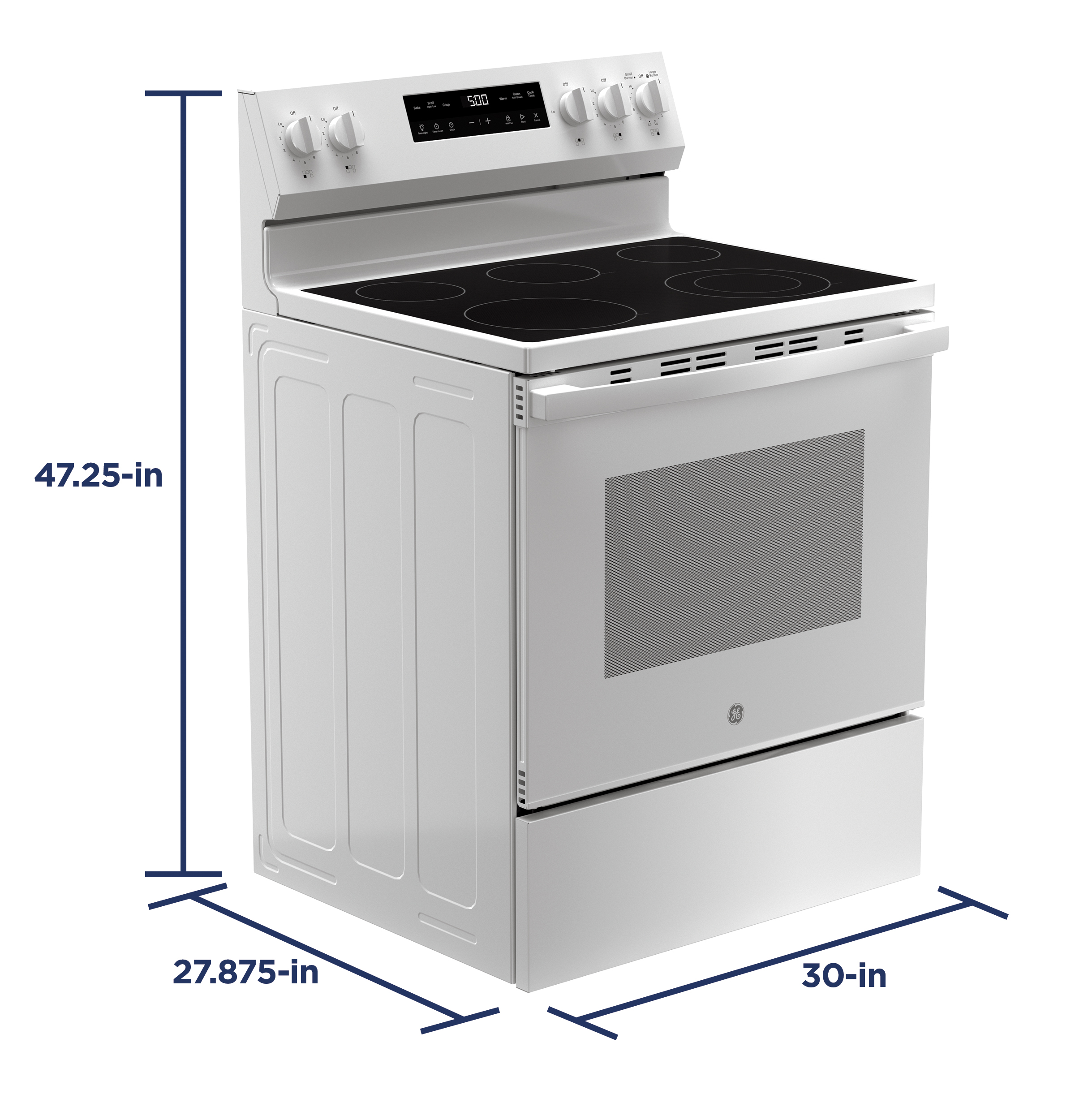 30" Free-Standing Electric Range with Crisp Mode view 4