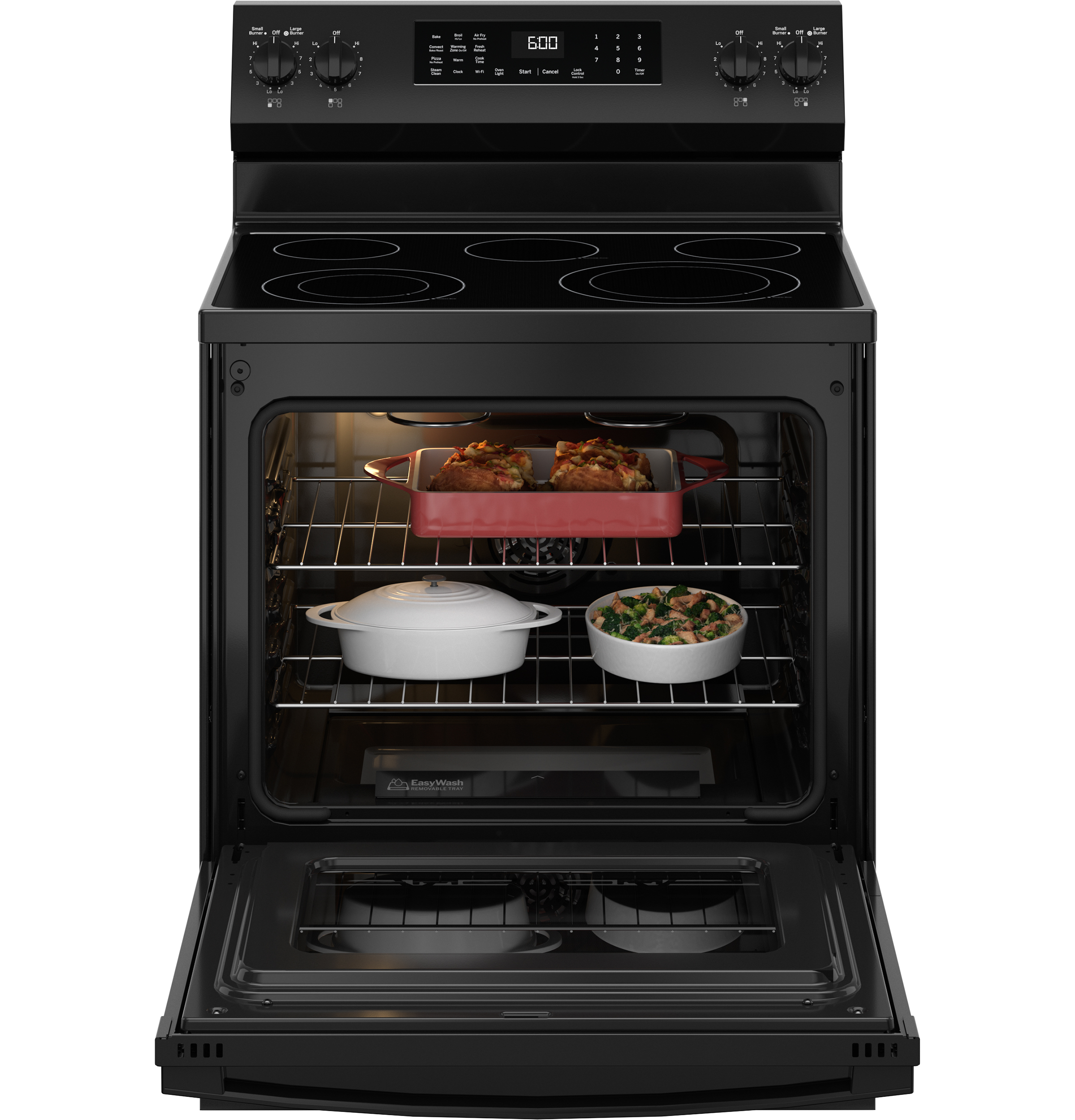 30" Free-Standing Electric Convection Range with No Preheat Air Fry and EasyWash Oven Tray view 22