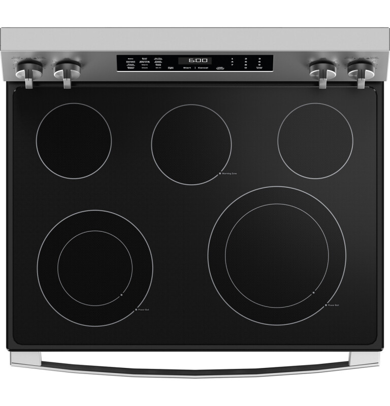30" Free-Standing Electric Convection Range with No Preheat Air Fry and EasyWash Oven Tray GRF600AVFS