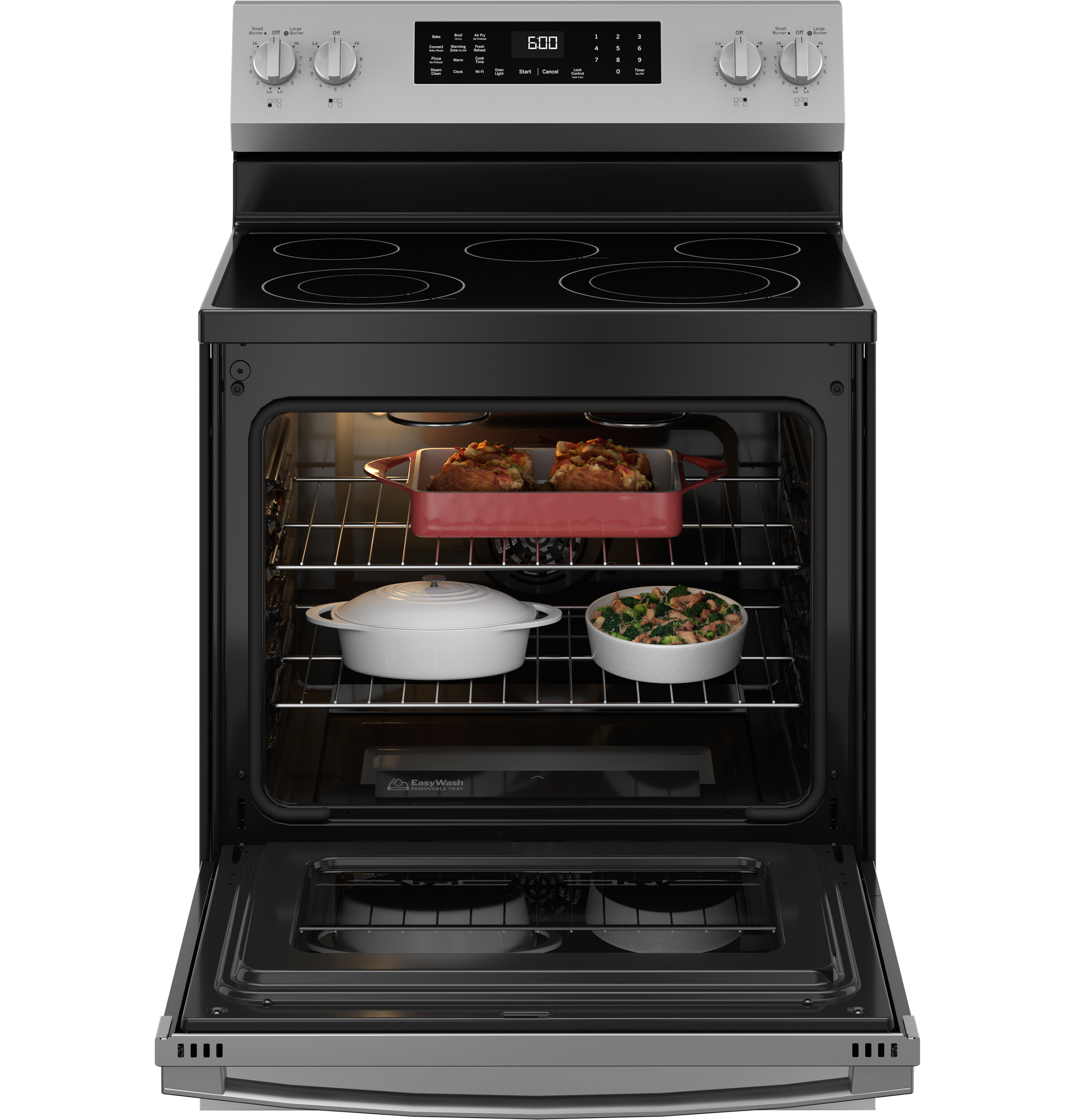30" Free-Standing Electric Convection Range with No Preheat Air Fry and EasyWash Oven Tray view 22