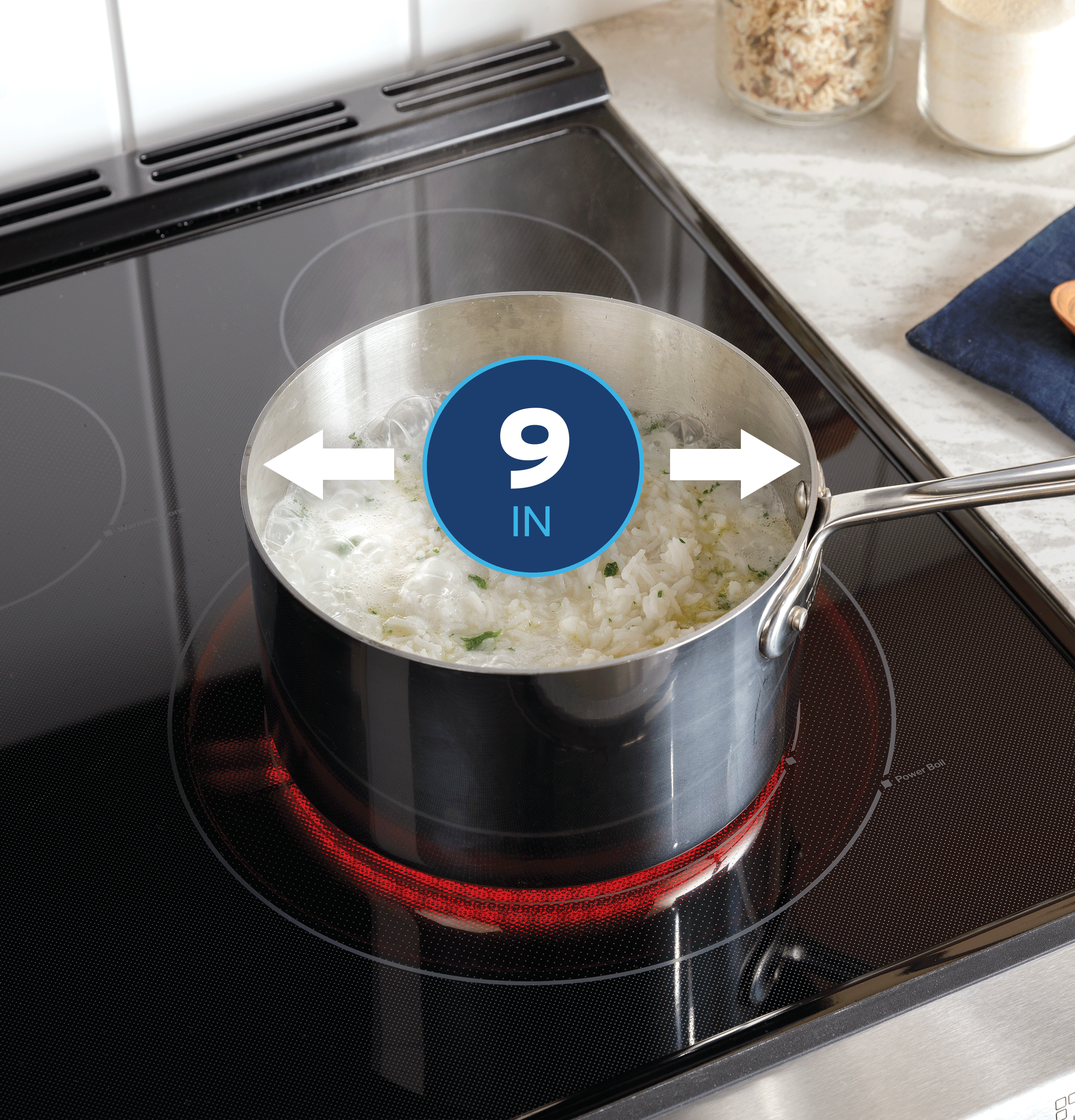 30" Free-Standing Electric Convection Range with No Preheat Air Fry and EasyWash Oven Tray view 9