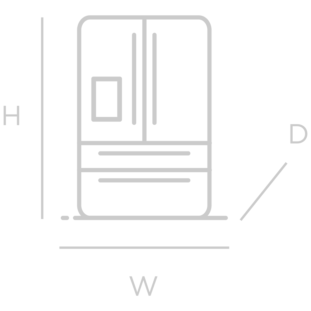22 Cu. Ft. Counter-Depth 4-Door French Door Refrigerator with Free Additional Filter Kit GRMC2273CDC1