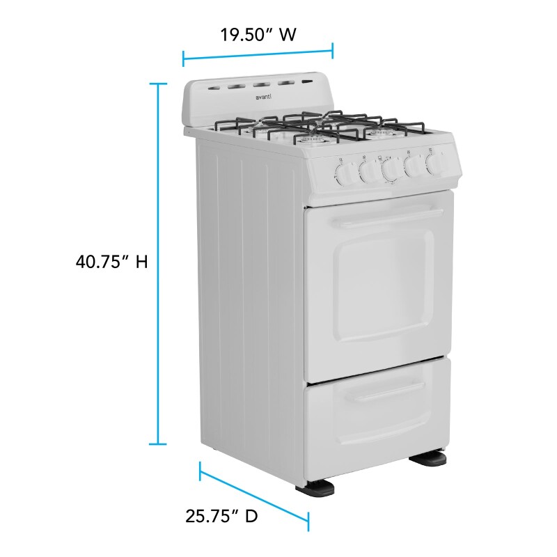 Avanti 20" Gas Range Oven view 9