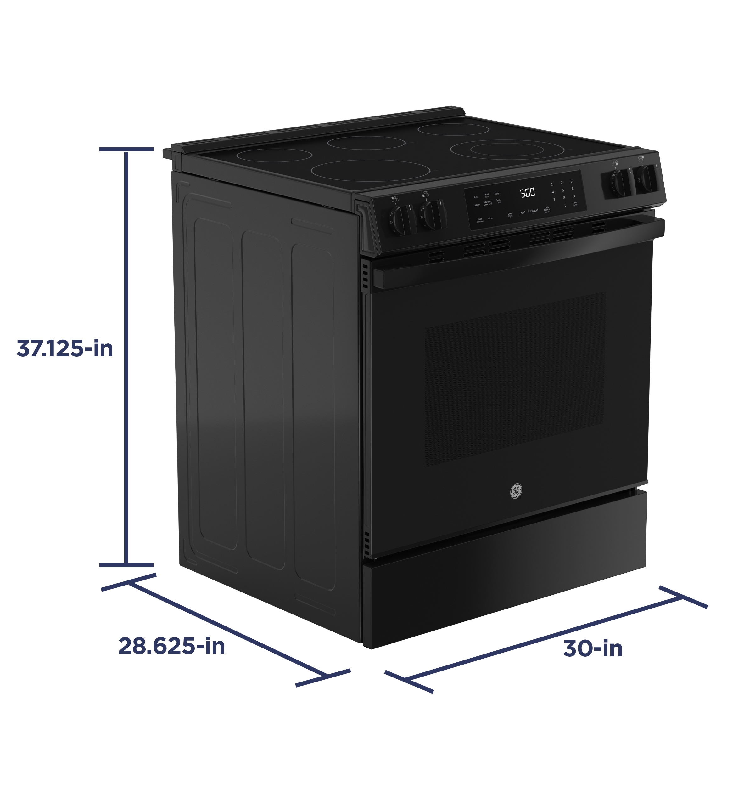30" Slide-In Electric Range with Crisp Mode view 4