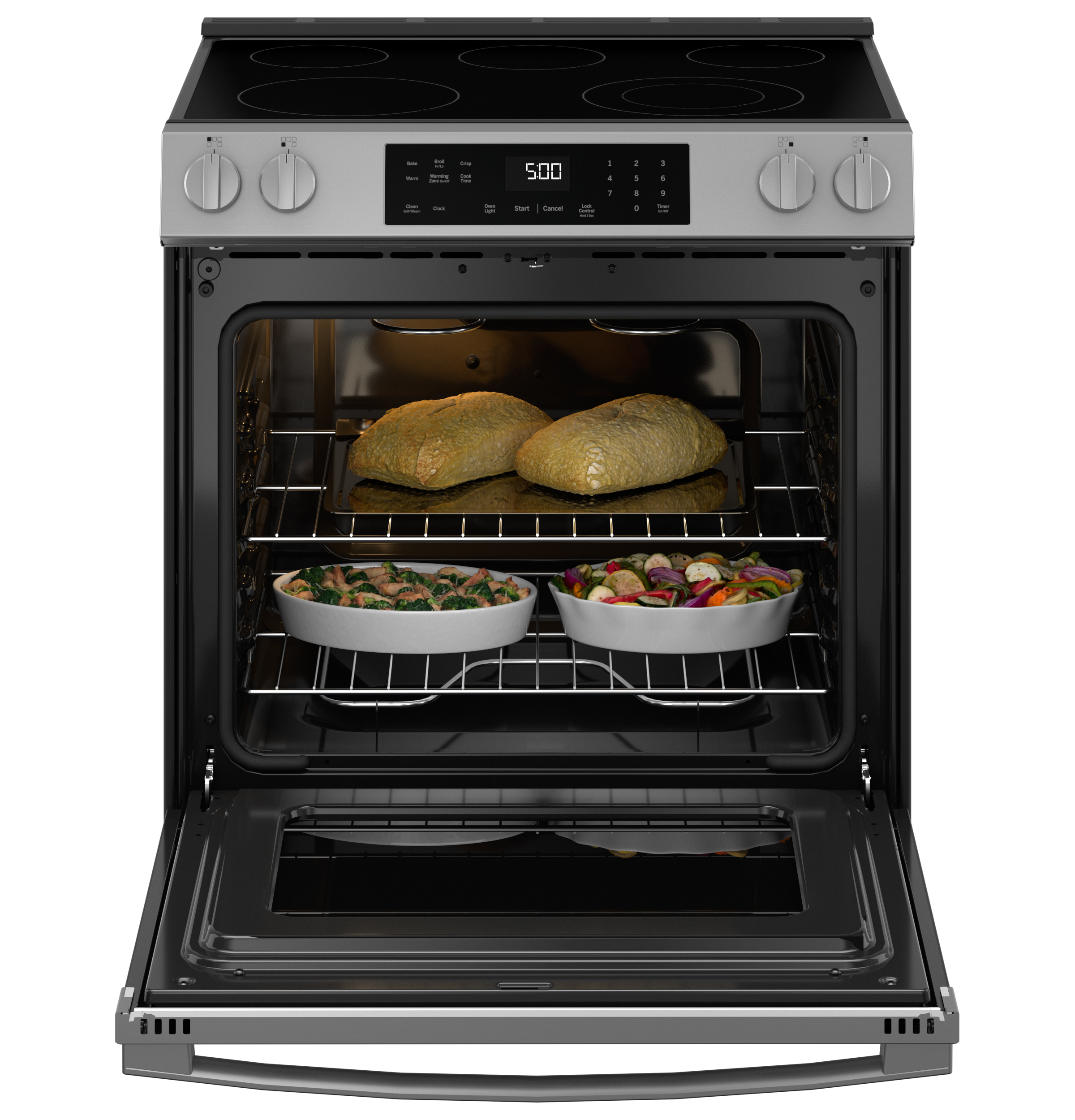 30" Slide-In Electric Range with Crisp Mode view 24