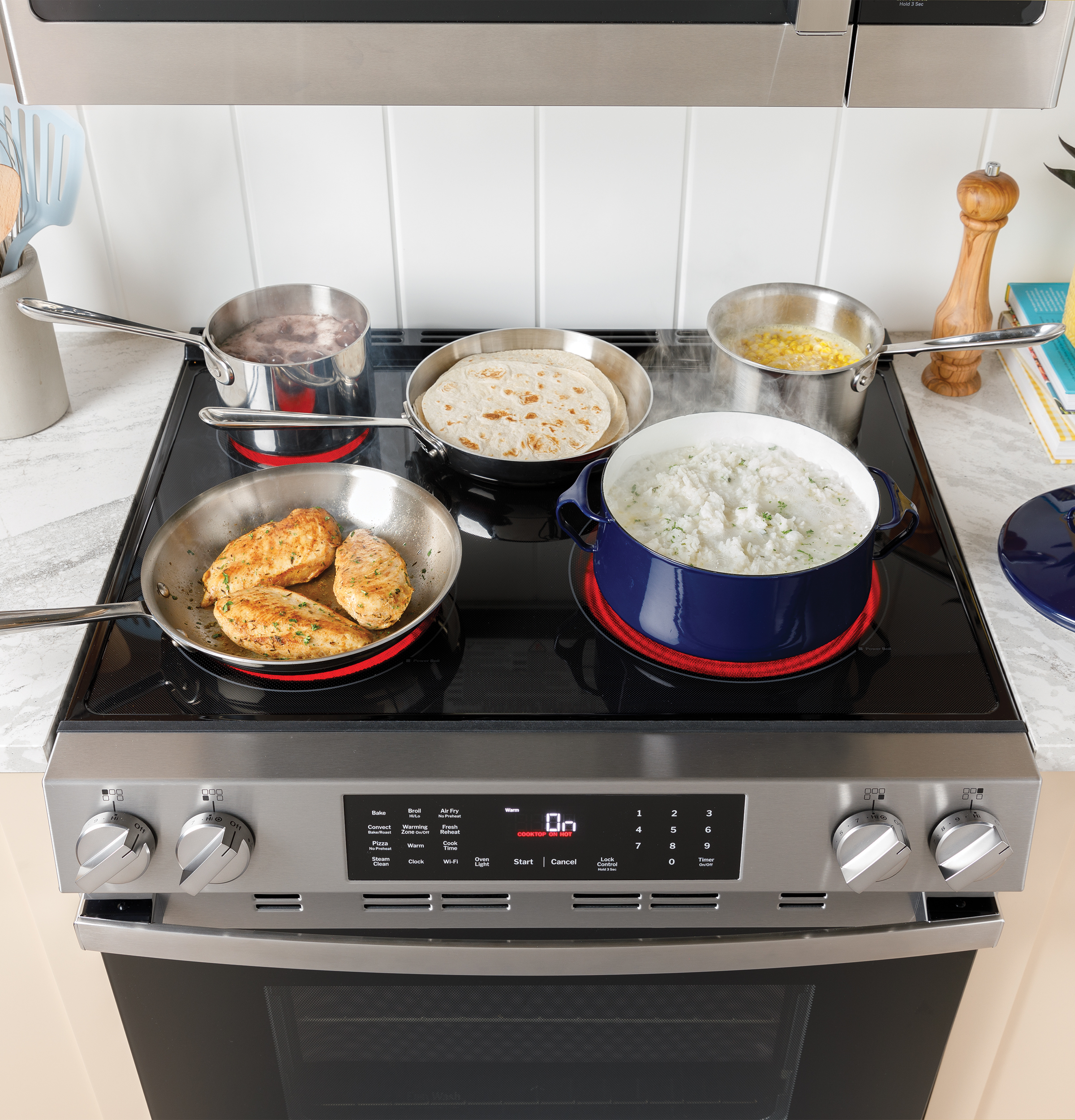 30" Slide-In Electric Range with Crisp Mode view 18