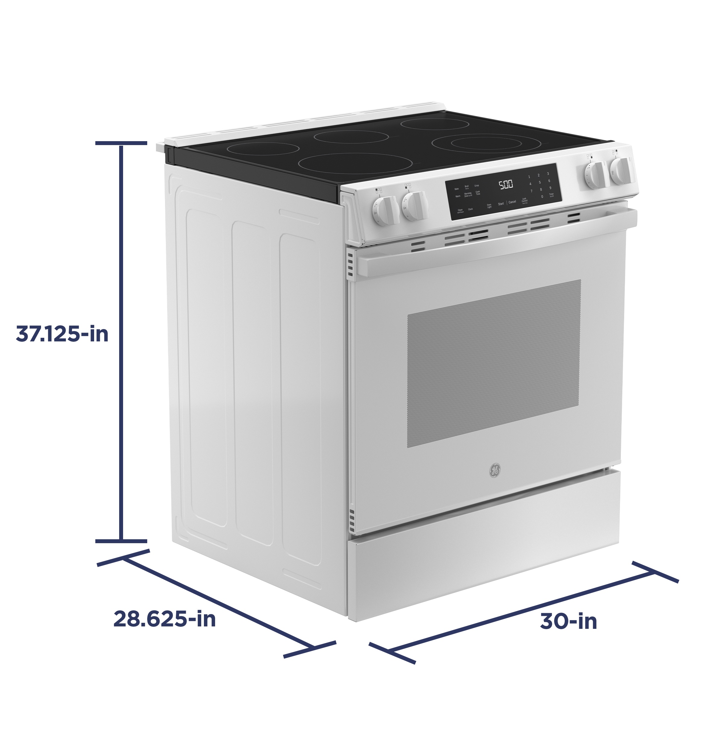 30" Slide-In Electric Range with Crisp Mode view 4