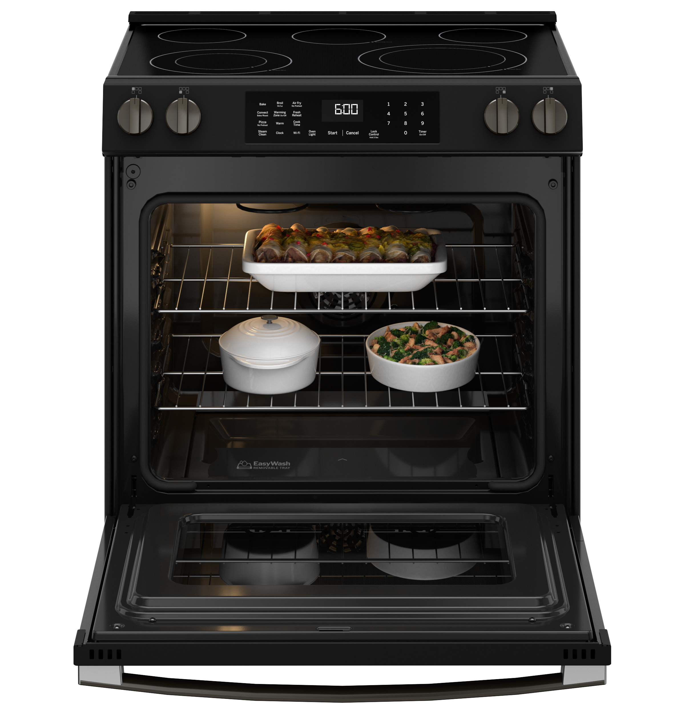 30" Slide-In Electric Convection Range with No Preheat Air Fry and EasyWash Oven Tray view 22