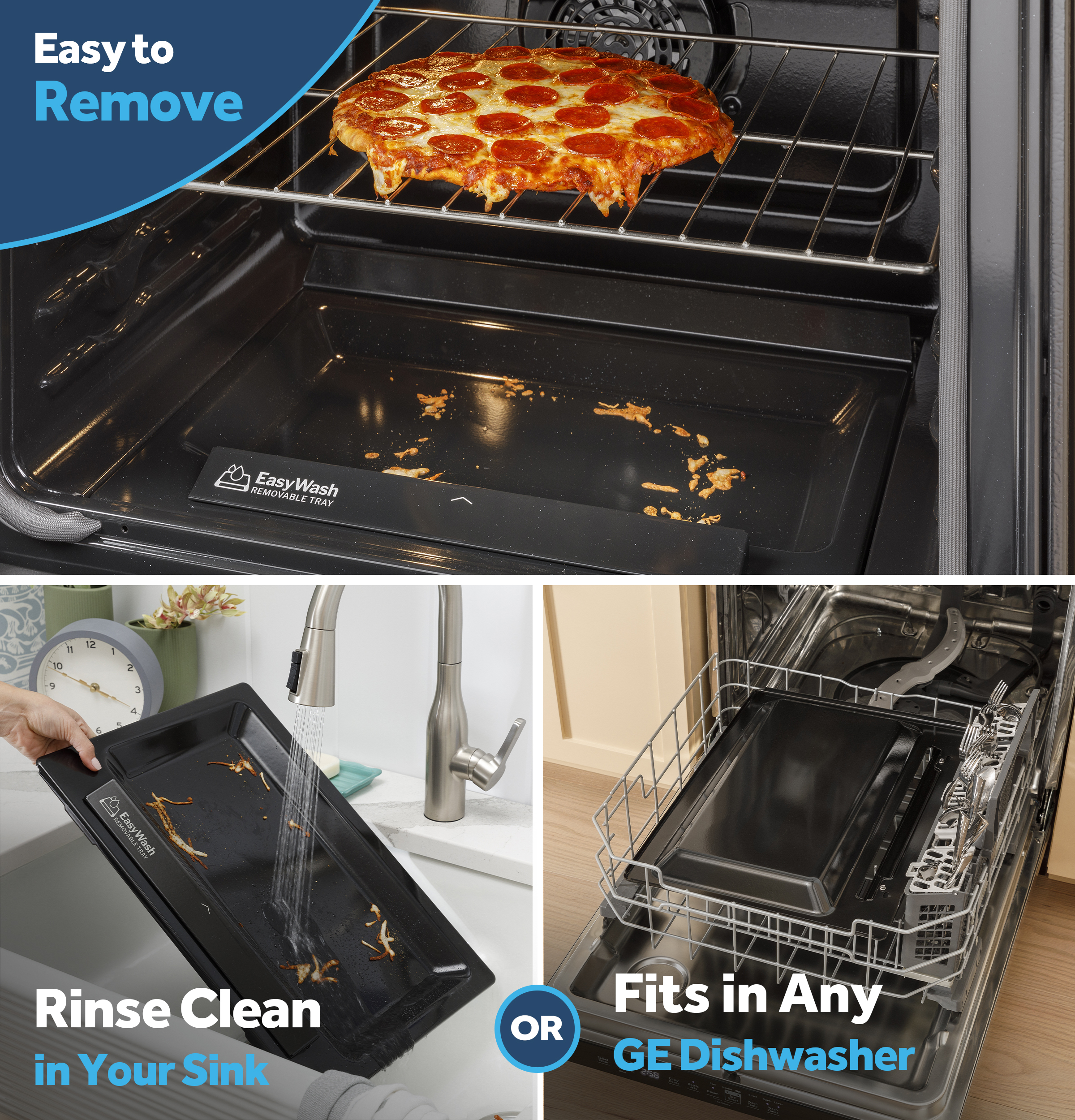 30" Slide-In Electric Convection Range with No Preheat Air Fry and EasyWash Oven Tray view 25
