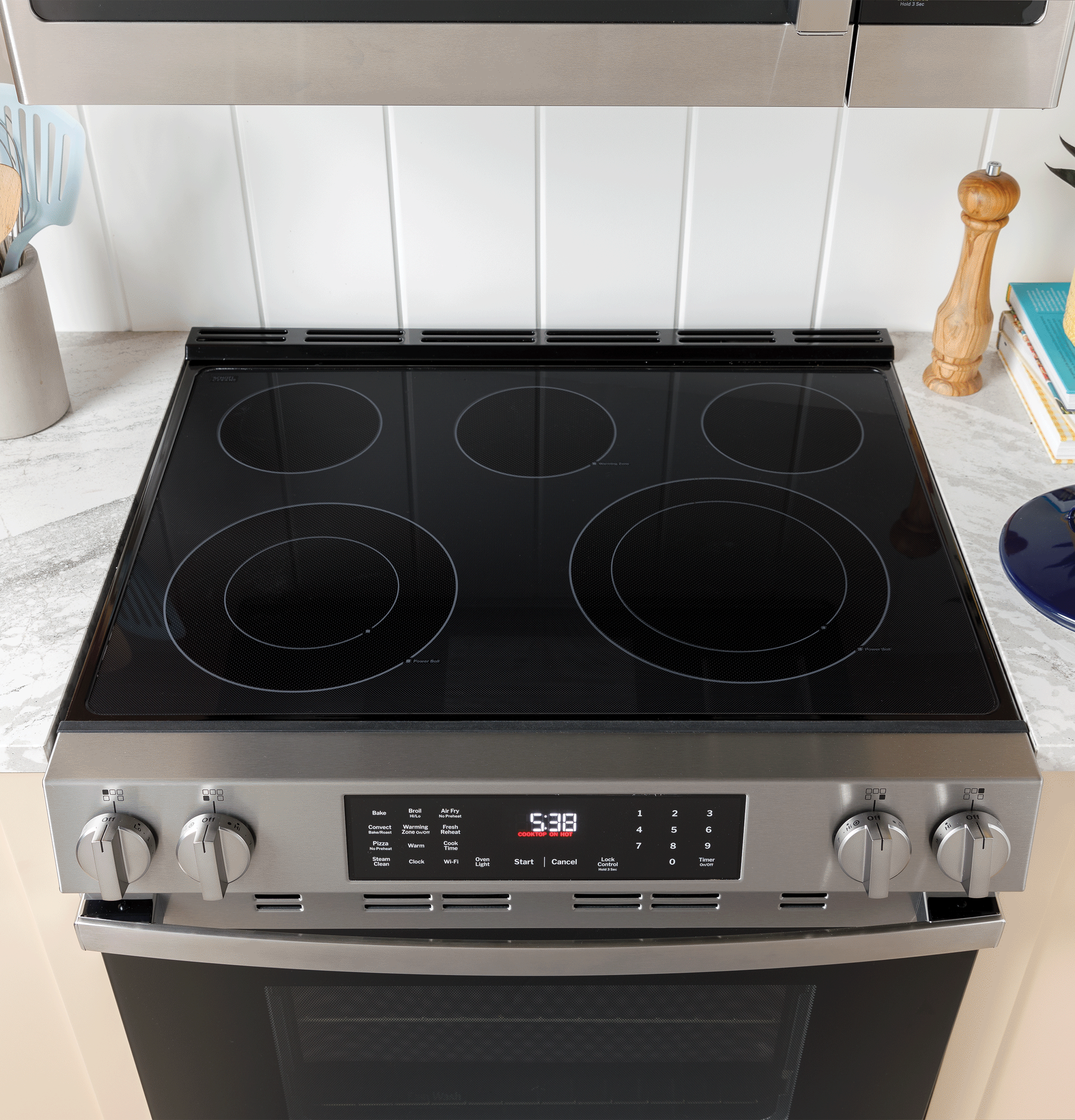 30" Slide-In Electric Convection Range with No Preheat Air Fry and EasyWash Oven Tray view 11
