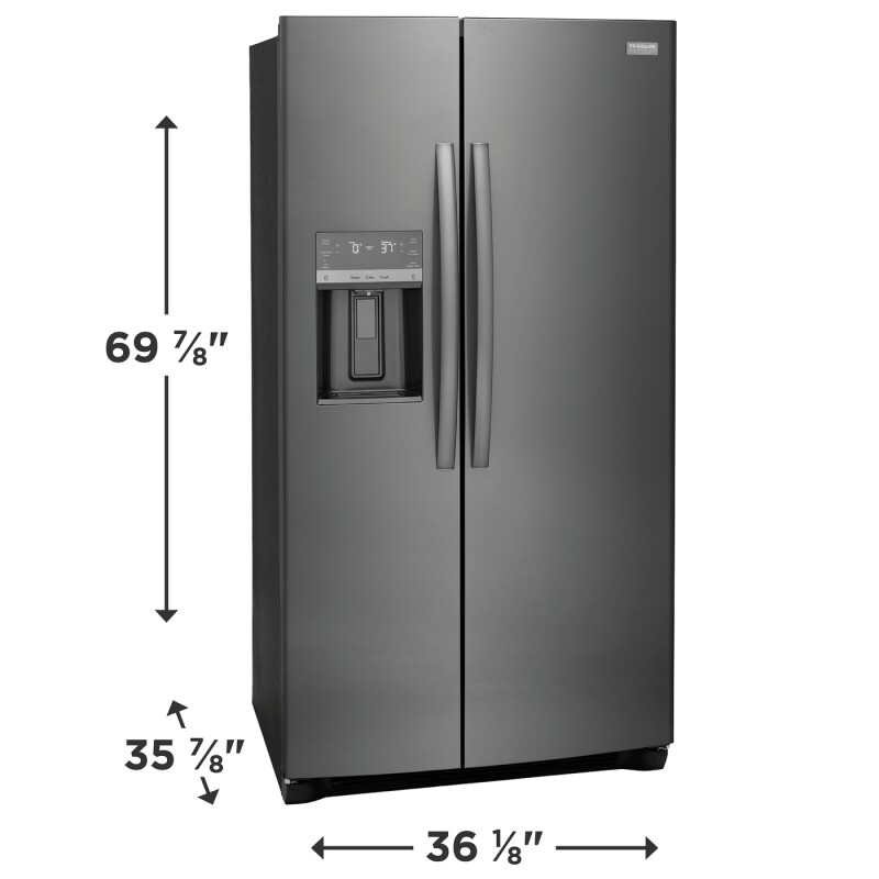 26 Cu. Ft. 36" Standard-Depth Side-by-Side Refrigerator view 2