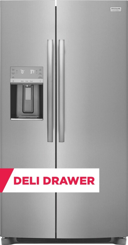 Frigidaire Gallery 25.6 Cu. Ft. 36" Standard Depth Side by Side Refrigerator Stainless Steel GRSS2652AF Picture 1