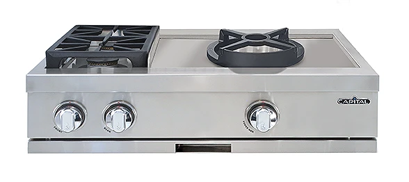 30″ Rangetop 2 Burners / Sealed Burner Wok NG GRT302WN