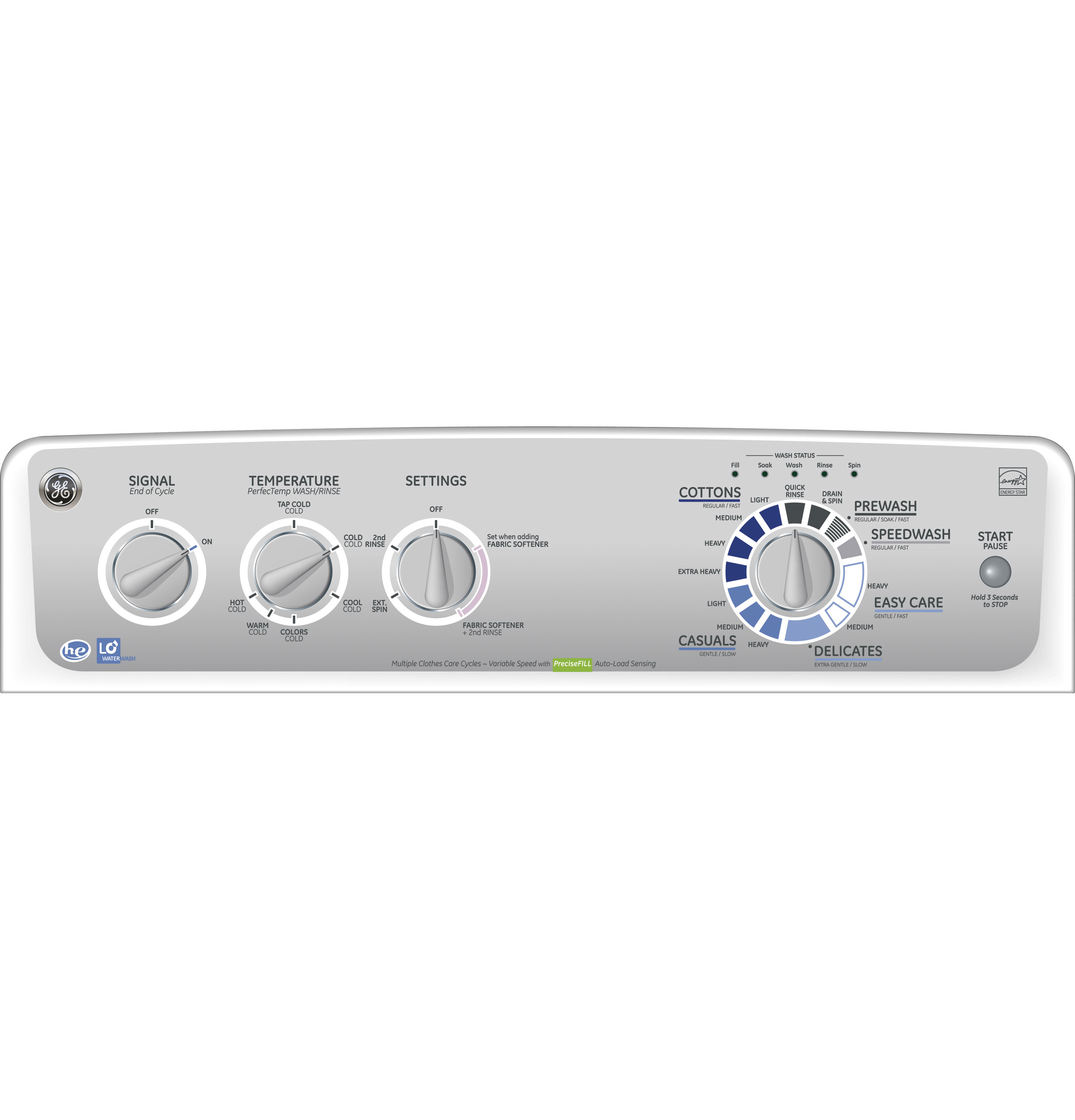 3.6 DOE cu. ft. stainless steel capacity washer GRWN5150MWS, product image 2 of 4