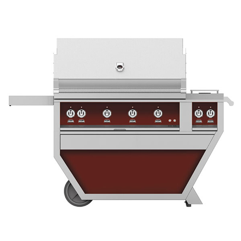 42" Outdoor Deluxe Grill with Double Side Burner, Sear Burners GSBR42CX2LPBG