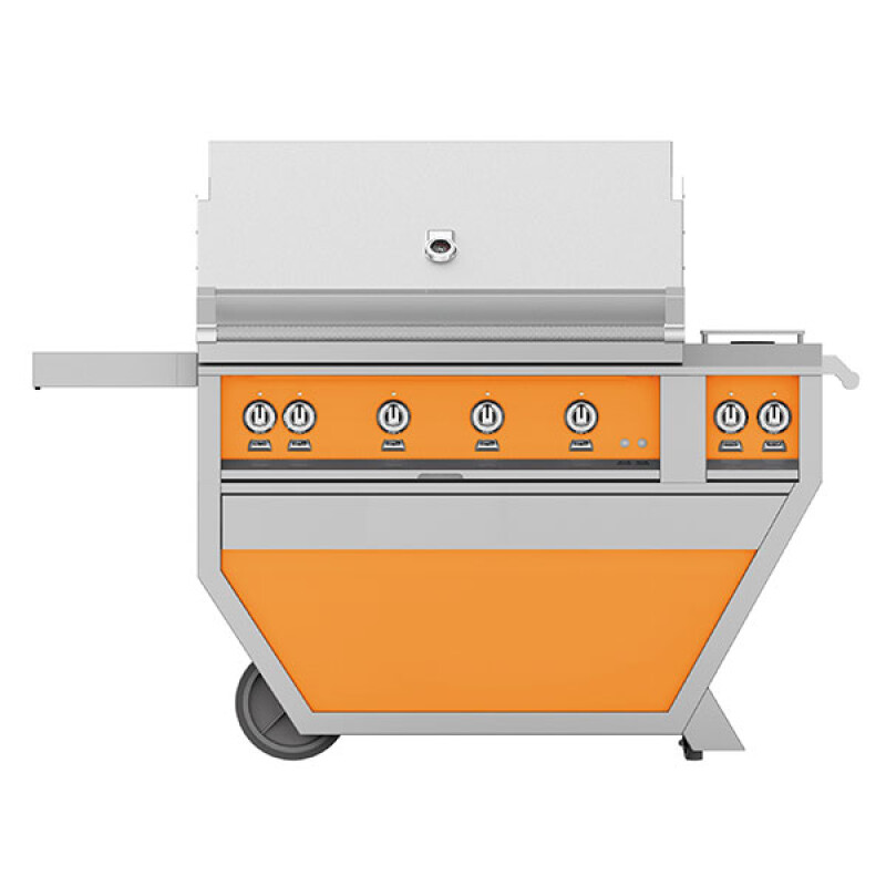 42" Outdoor Deluxe Grill with Double Side Burner, Sear Burners GSBR42CX2LPOR