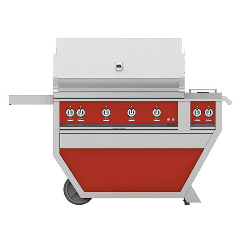 42" Outdoor Deluxe Grill with Double Side Burner, Sear Burners GSBR42CX2LPRD