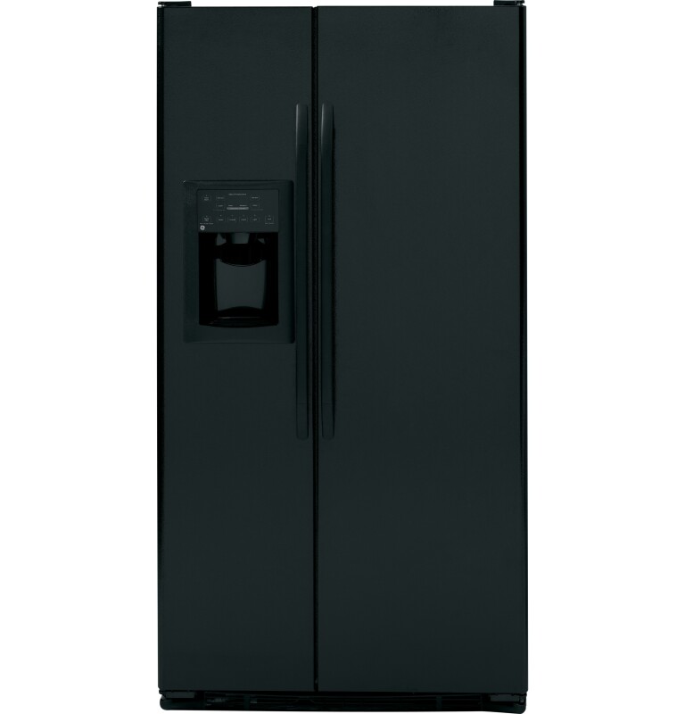Counter-Depth 22.1 Cu. Ft. Side-By-Side Refrigerator with Dispenser GSC22QGTBB