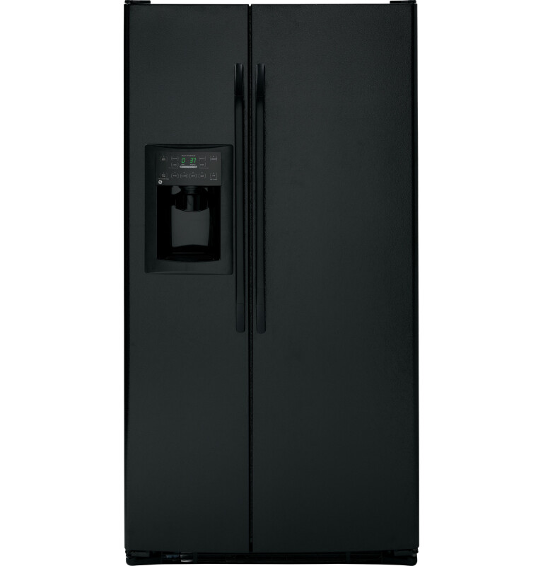 Counter-Depth 22.7 Cu. Ft. Side-By-Side Refrigerator with Dispenser GSC23KGTBB