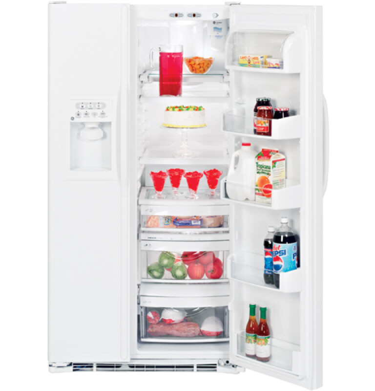 CustomStyle 22.6 Cu. Ft. Side-By-Side Refrigerator GSC23LGRWW