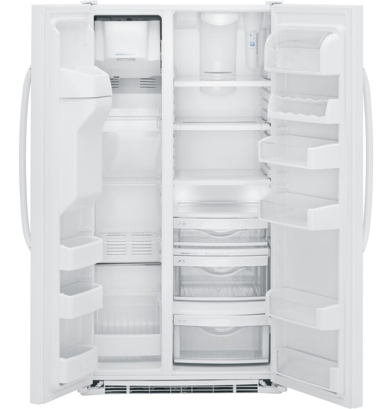 22.7 Cu. Ft. Side-By-Side Refrigerator with Dispenser GSCF3PGXWW