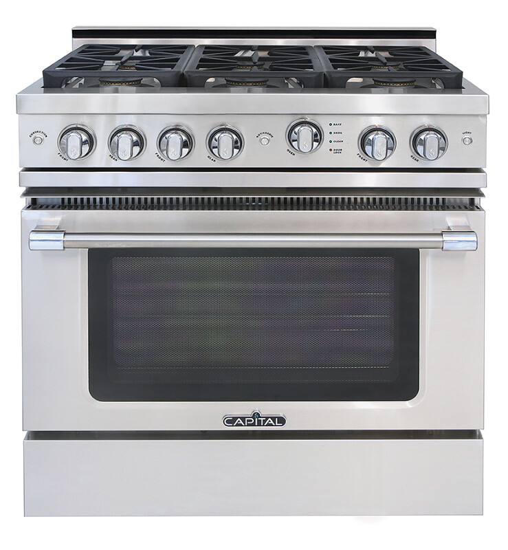 36″ Grand Chef Range 6 Sealed Burners LP GSCR366L