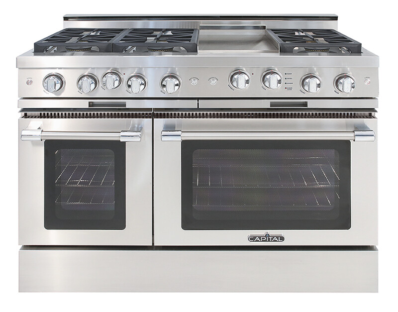 48″ Grand Chef Range 4 Sealed Burners / Griddle / 2 Sealed Burners LP GSCR484G2L