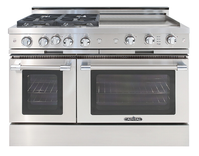 48″ Grand Chef Range 4 Sealed Burners / 24″ Griddle NG GSCR484GGN
