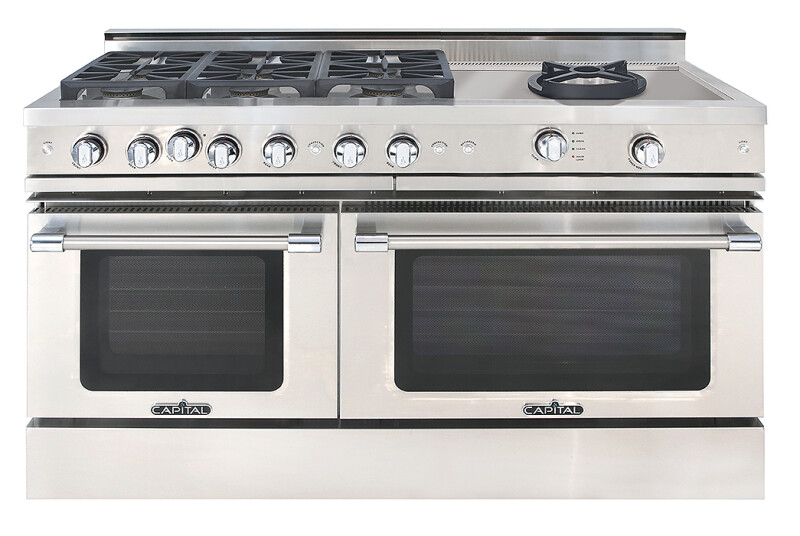 60″ Grand Chef Range 6 Sealed Burners / Sealed Power Wok LP GSCR606WL