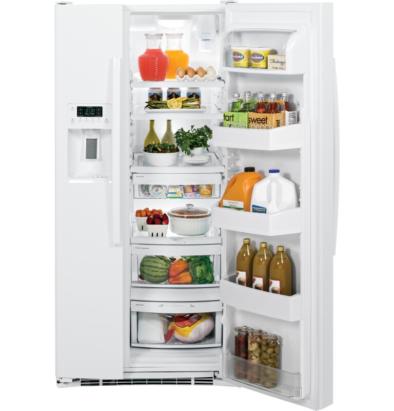 23.1 Cu. Ft. Side-By-Side Refrigerator GSE23GGEWW, product image 2 of 10