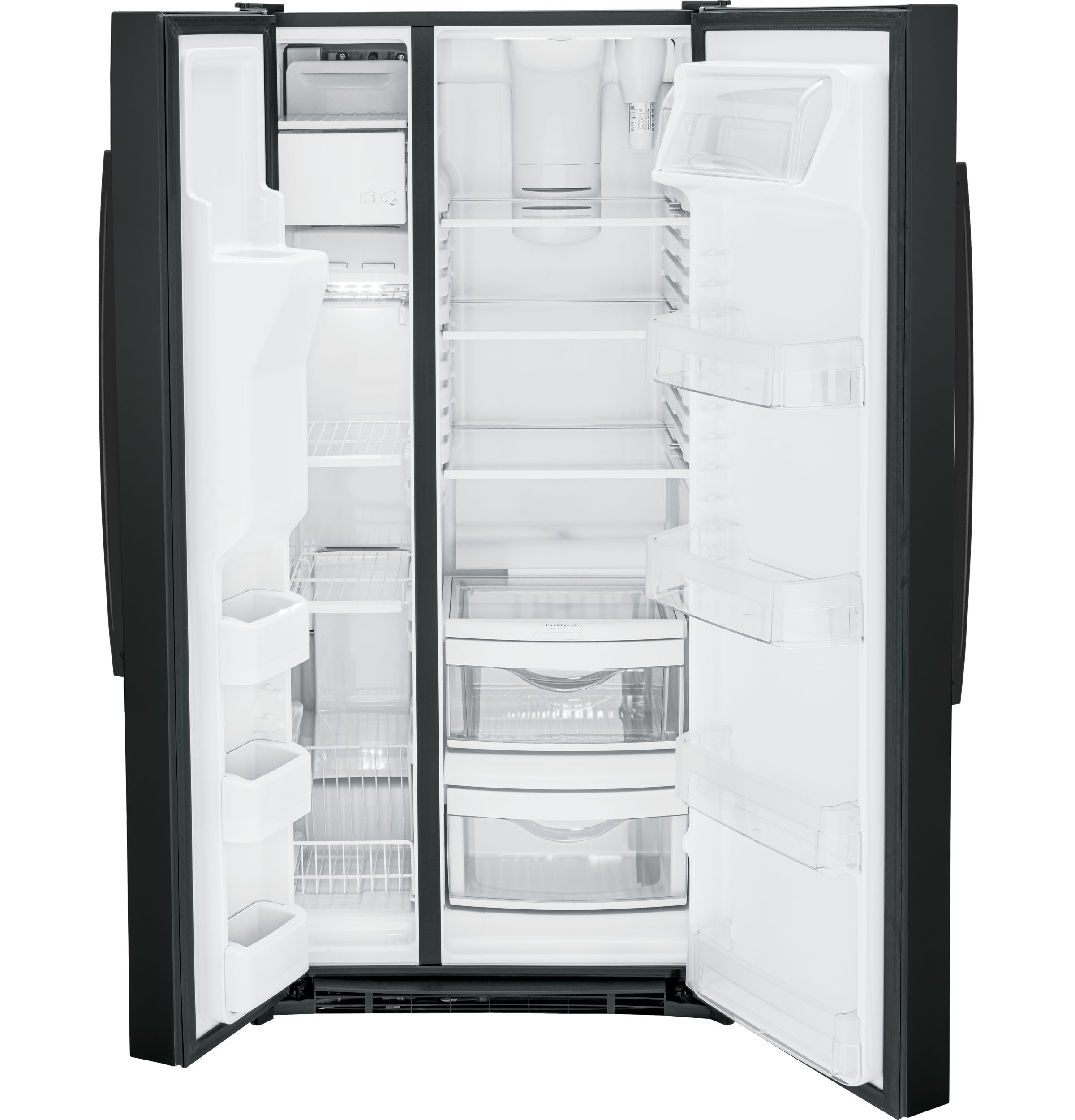 Ge® Energy Star® 23.0 Cu. Ft. Side-by-side Refrigerator GSE23GGPBB