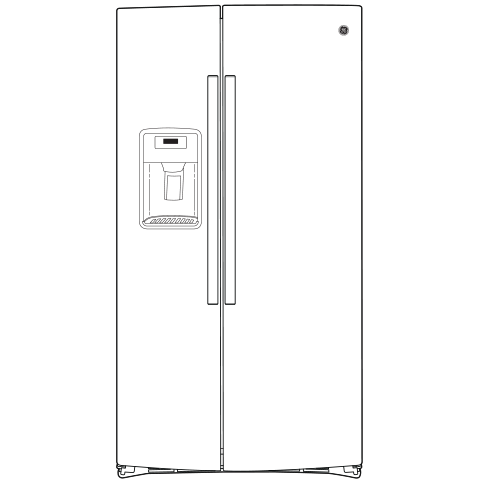 23.0 Cu. Ft. Side-By-Side Refrigerator view 3