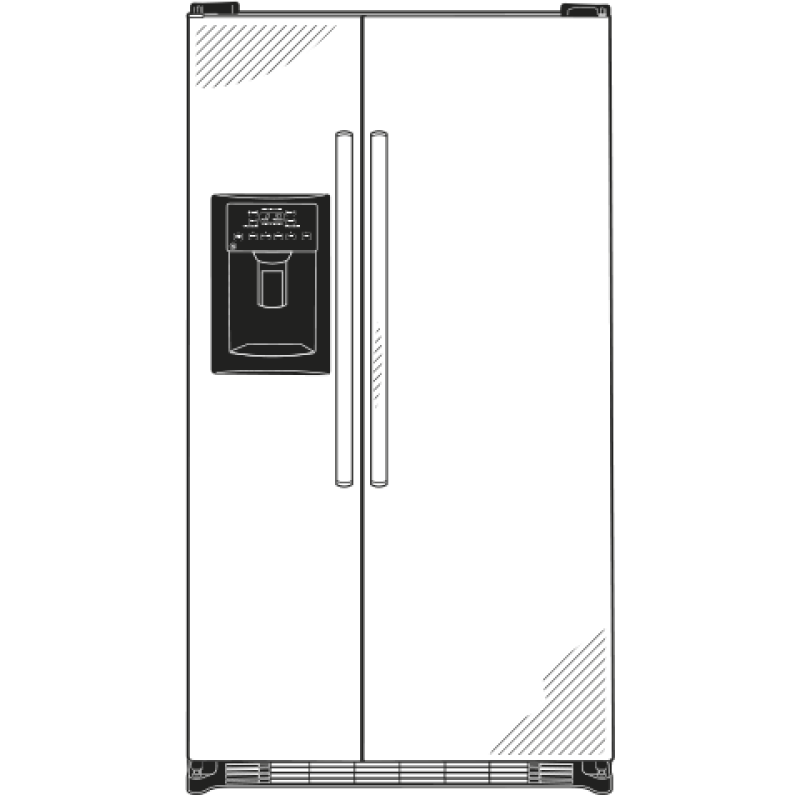 24.7 Cu. Ft. Side-By-Side Refrigerator GSE25ESHSS