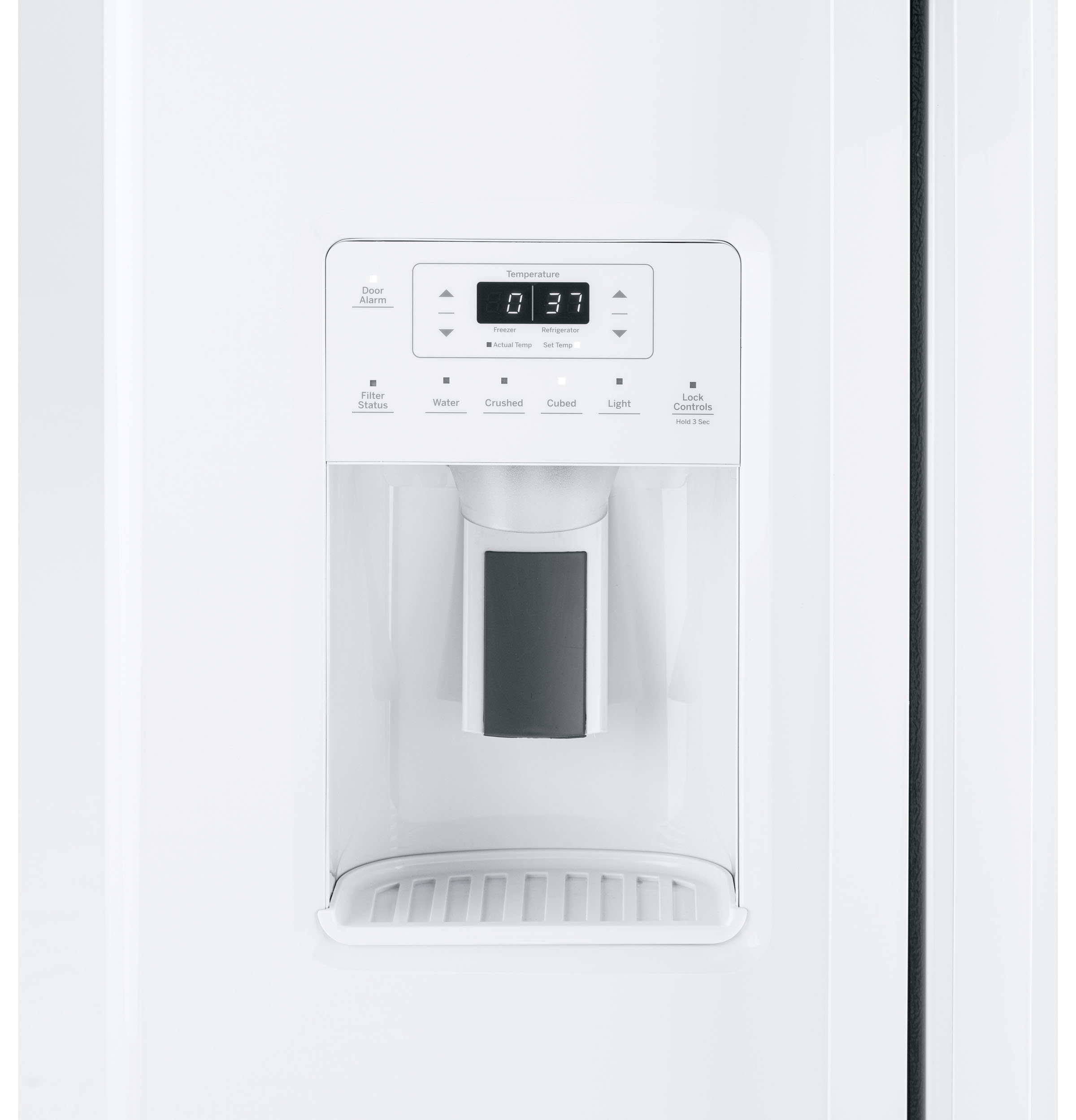 Ge® Energy Star® 25.3 Cu. Ft. Side-by-side Refrigerator GSE25GGPWW
