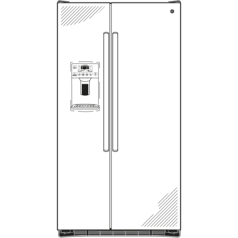 25.3 Cu. Ft. Side-By-Side Refrigerator GSE25GSHSS