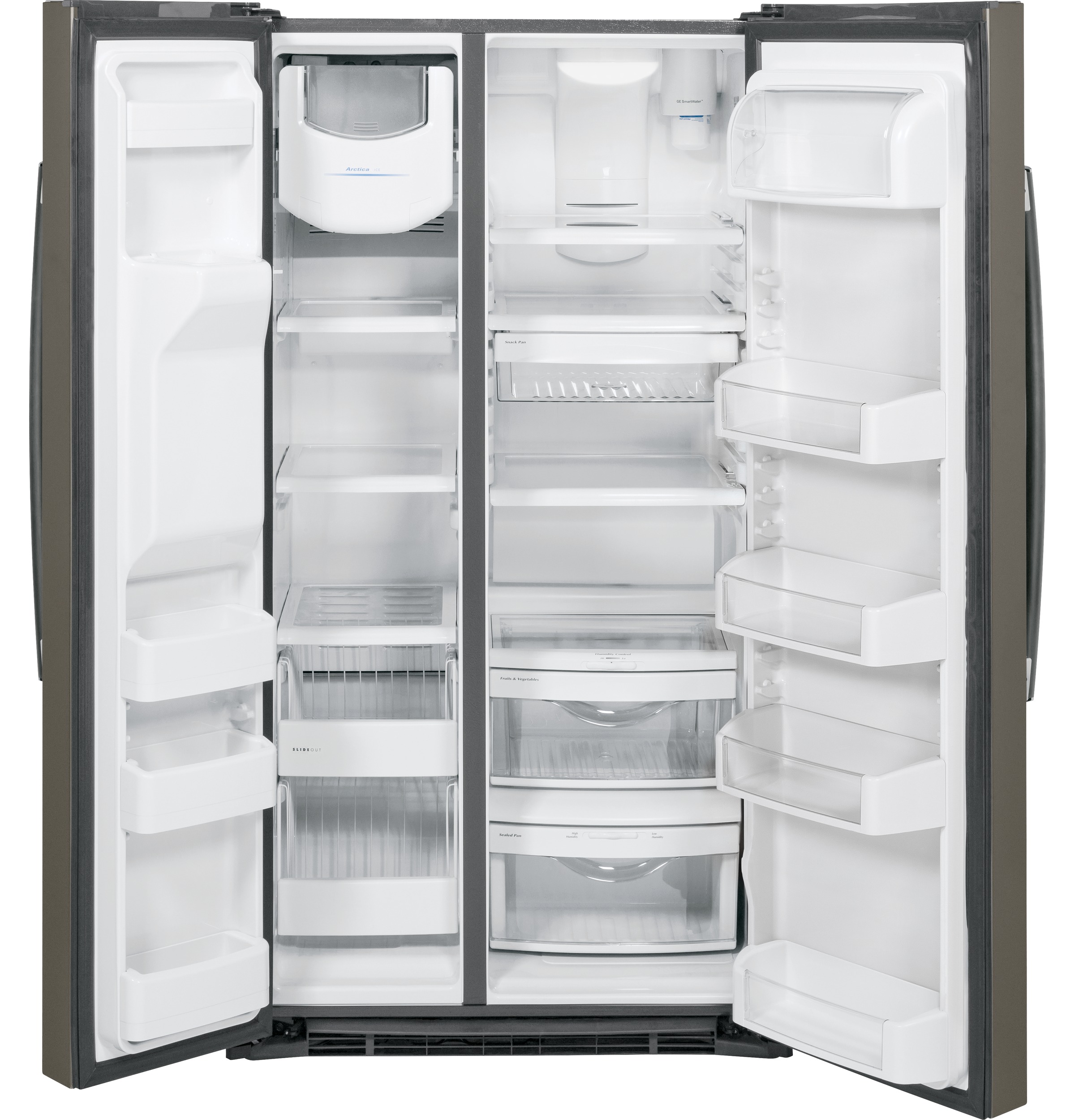 Ge® Energy Star® 25.3 Cu. Ft. Side-by-side Refrigerator GSE25HMHES