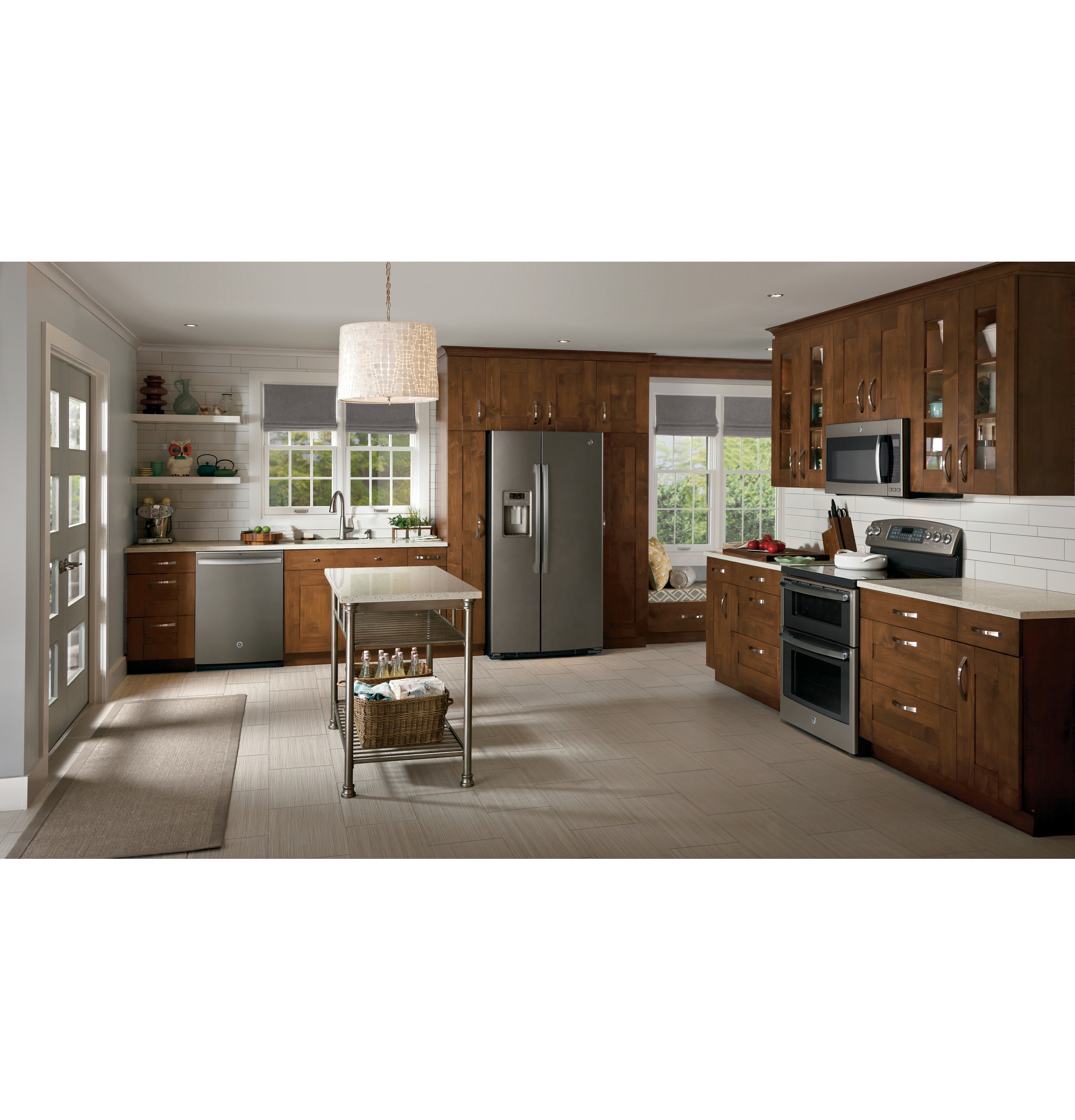 Ge® Energy Star® 25.3 Cu. Ft. Side-by-side Refrigerator GSE25HMHES