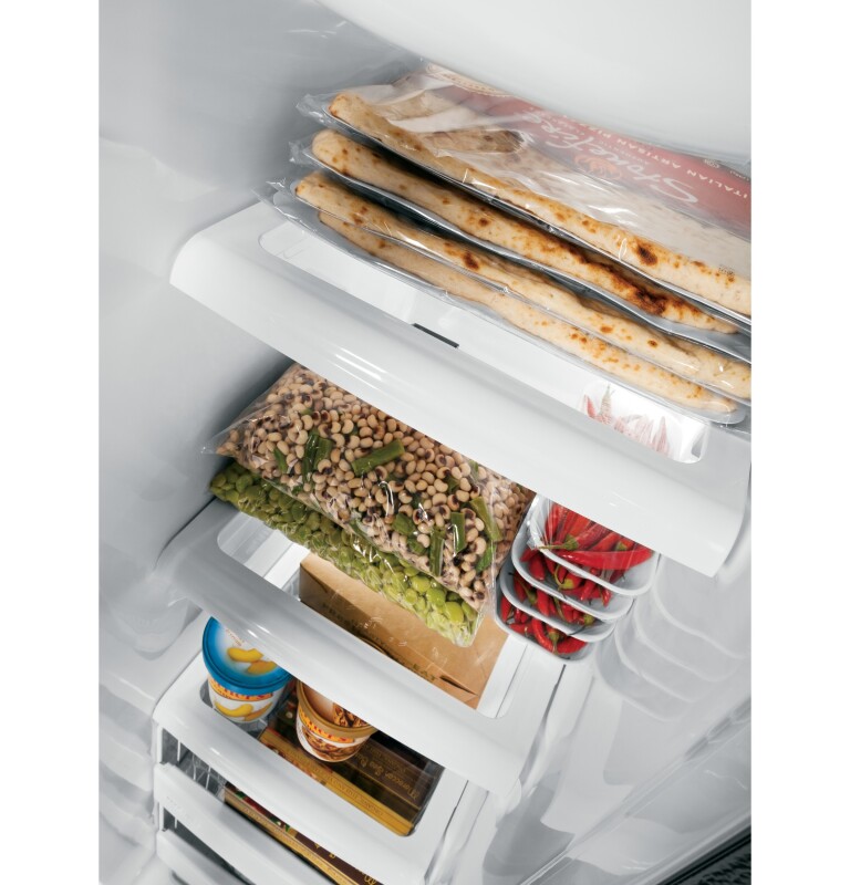 GE 25.3 Cu. Ft. Side-By-Side Refrigerator Stainless Steel GSE25HSHSS Picture 1